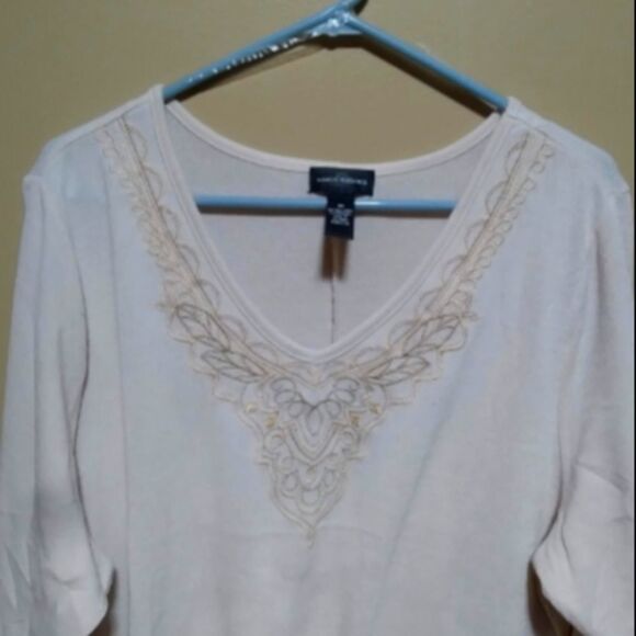 🤠Karen Brooks V Neck Sweater Size 3X - Picture 2 of 7